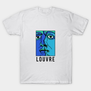 Abstract face Louvre T-Shirt